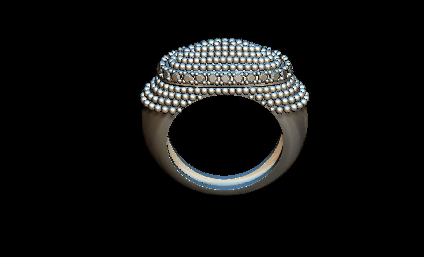 Ring Bubbles 3D print model_2