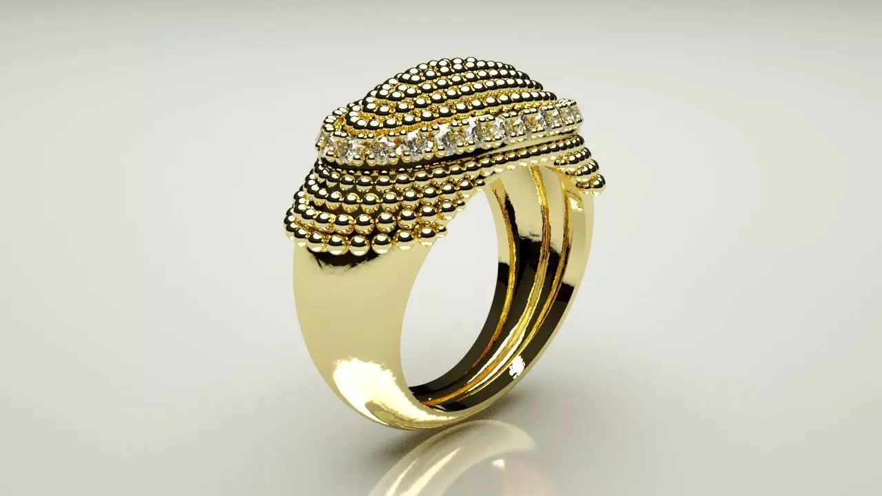 Ring Bubbles 3D print model_0