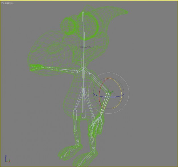 Dinko Alien Character Rigged 3D model_1