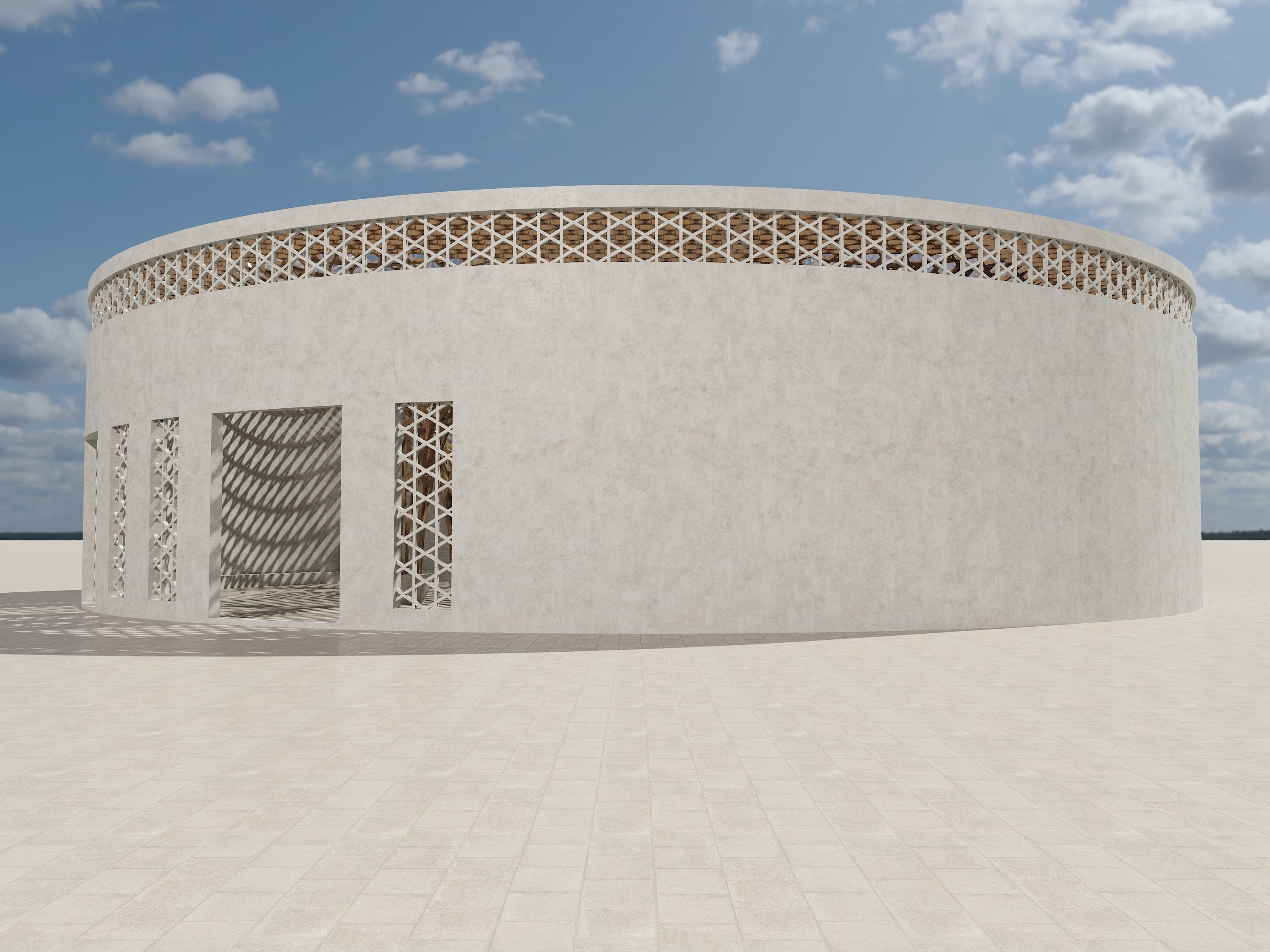 Parametric Arch model 3D model_5