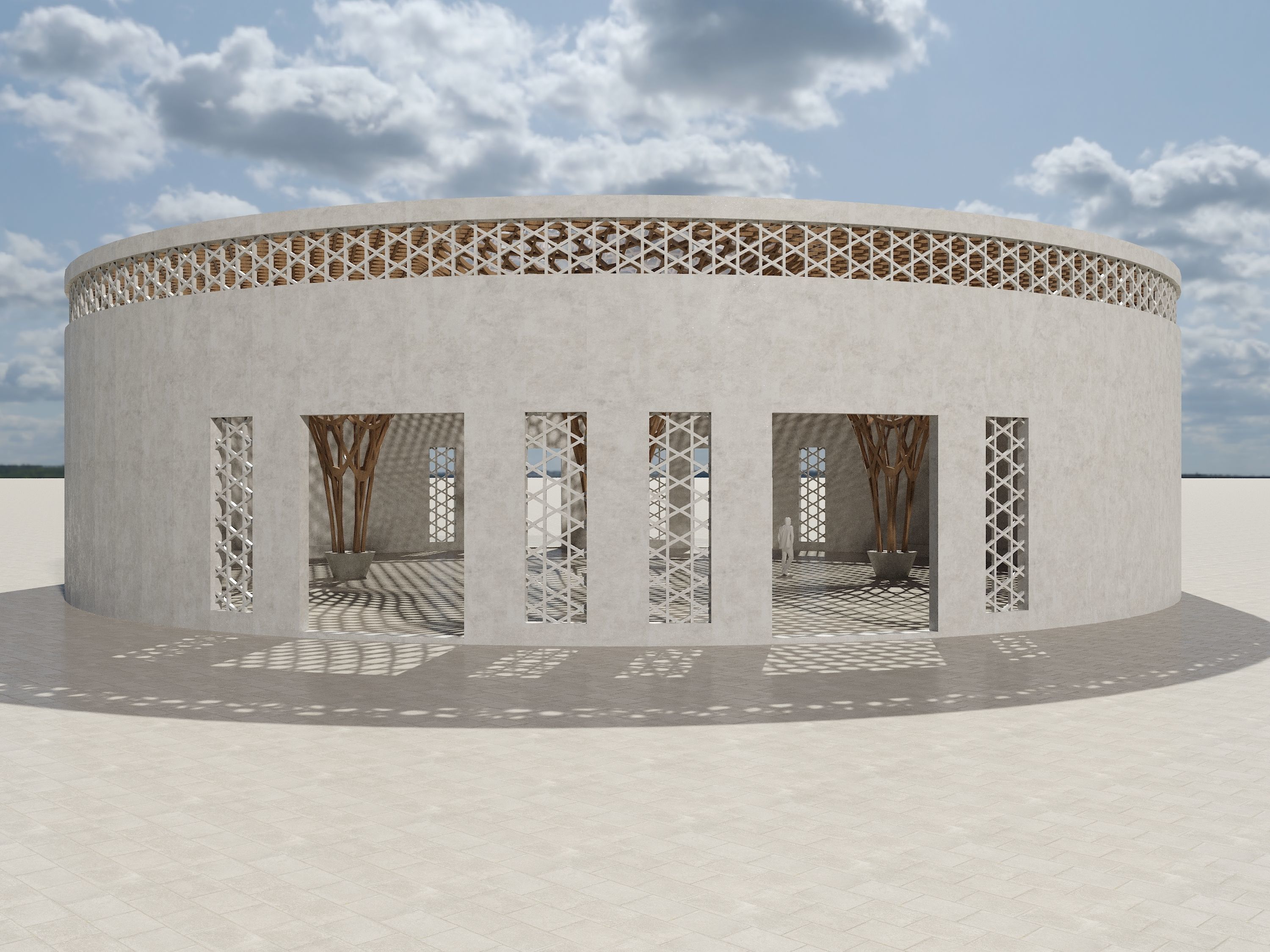 Parametric Arch model 3D model_7