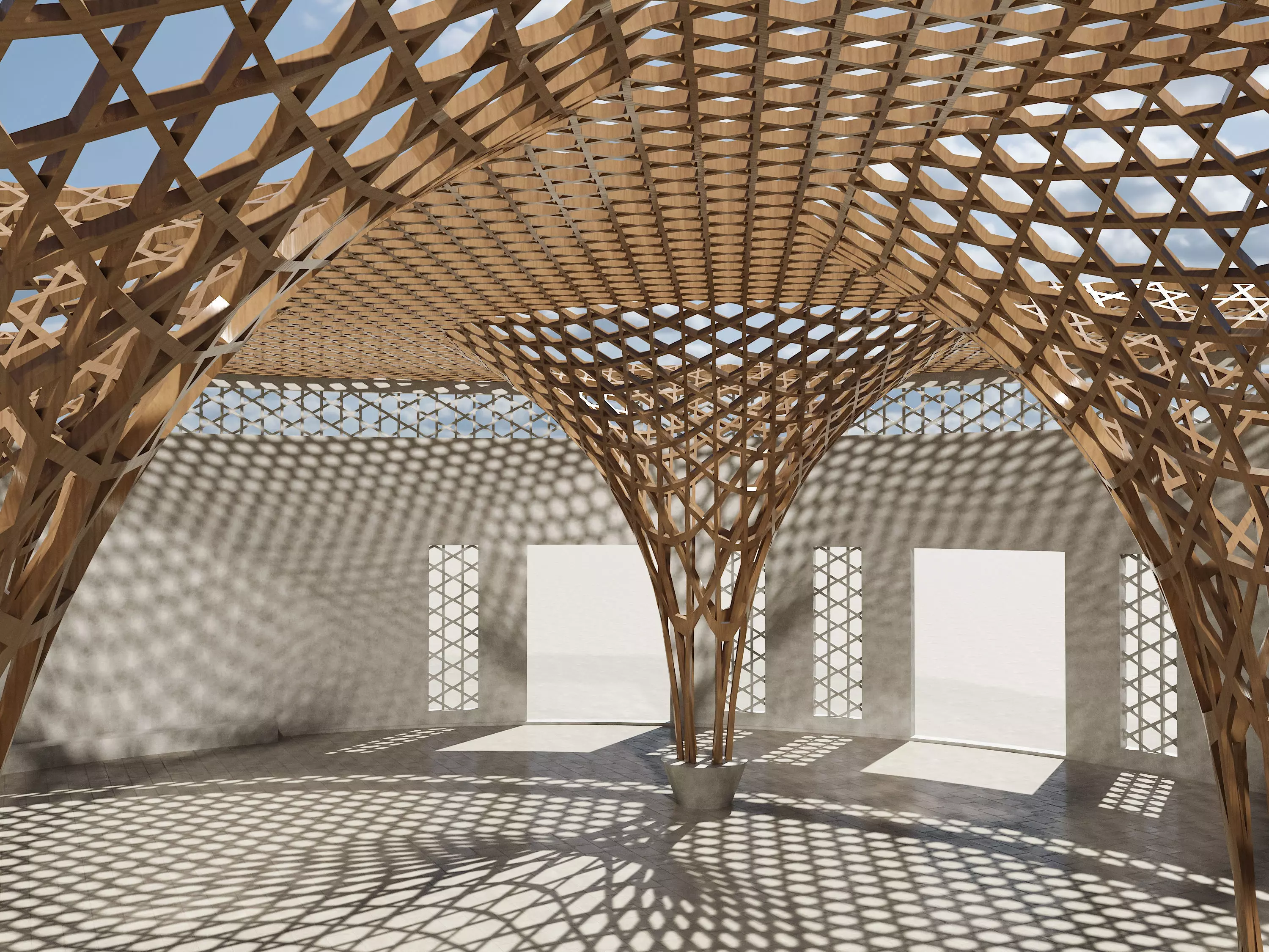 Parametric Arch model 3D model_0