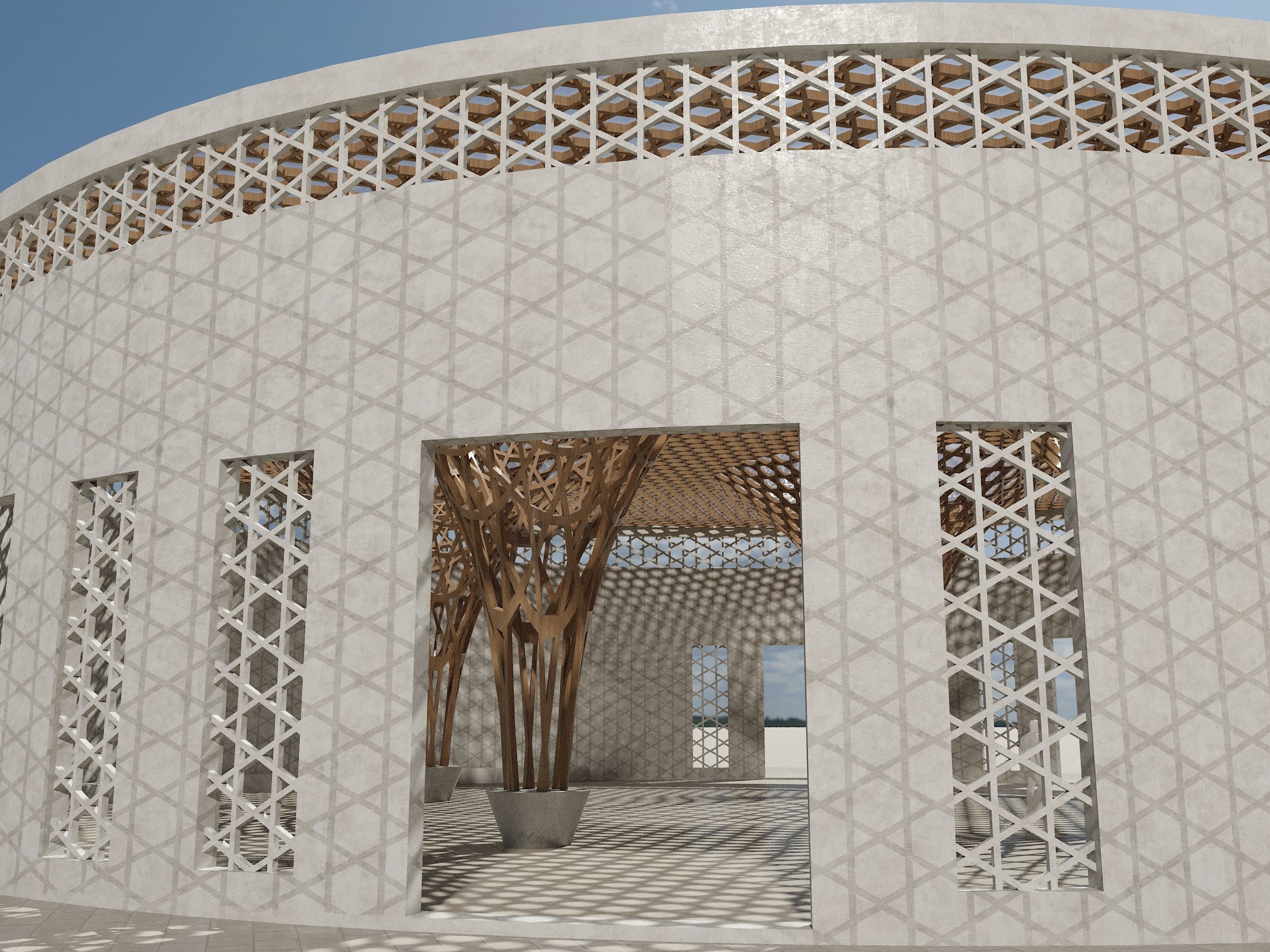 Parametric Arch model 3D model_3