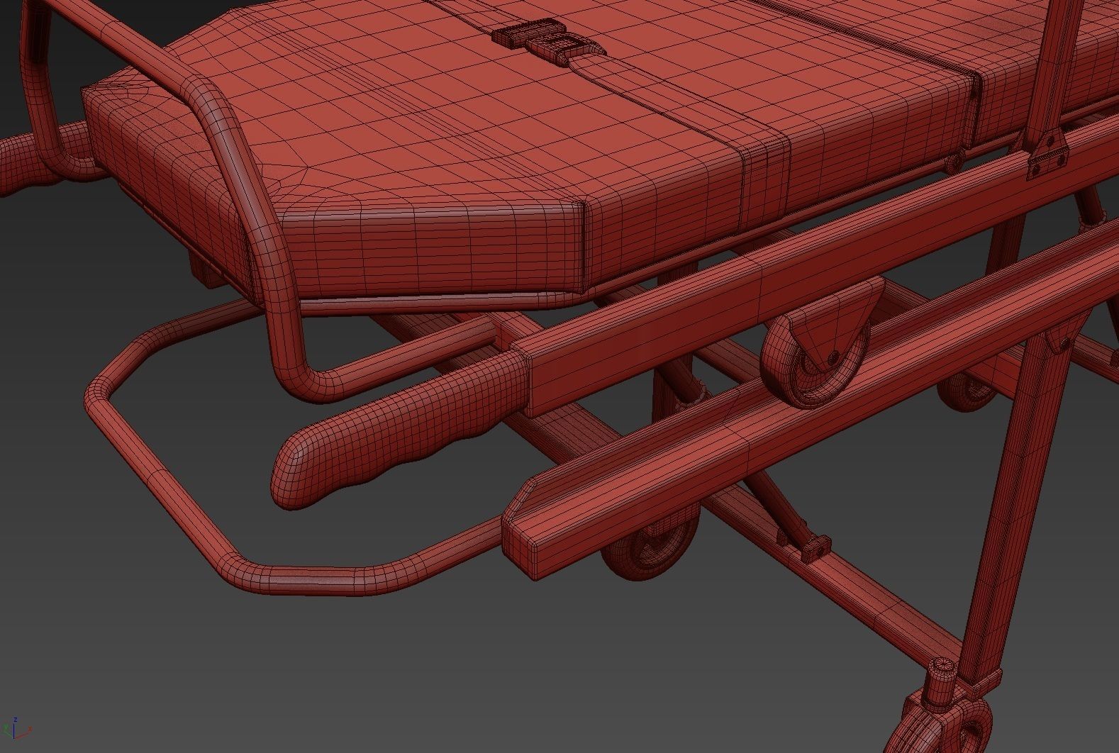 Ambulatory Stretcher 3D model_5