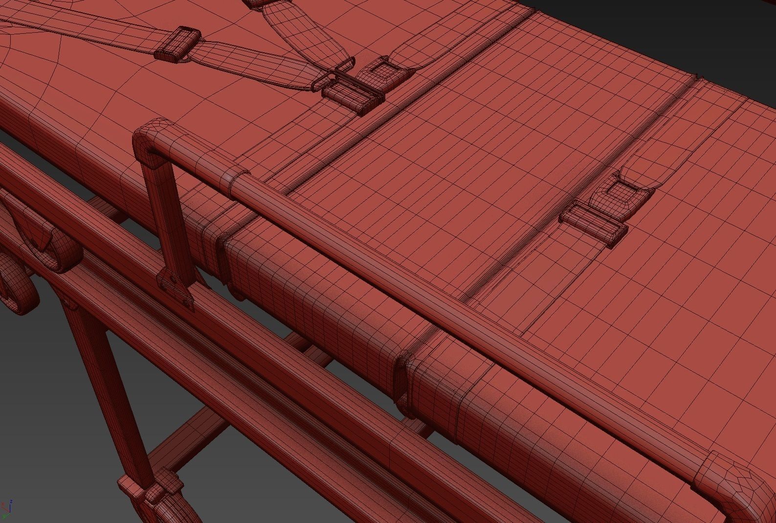 Ambulatory Stretcher 3D model_10