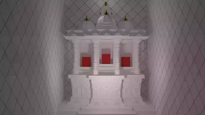 temple 3D model