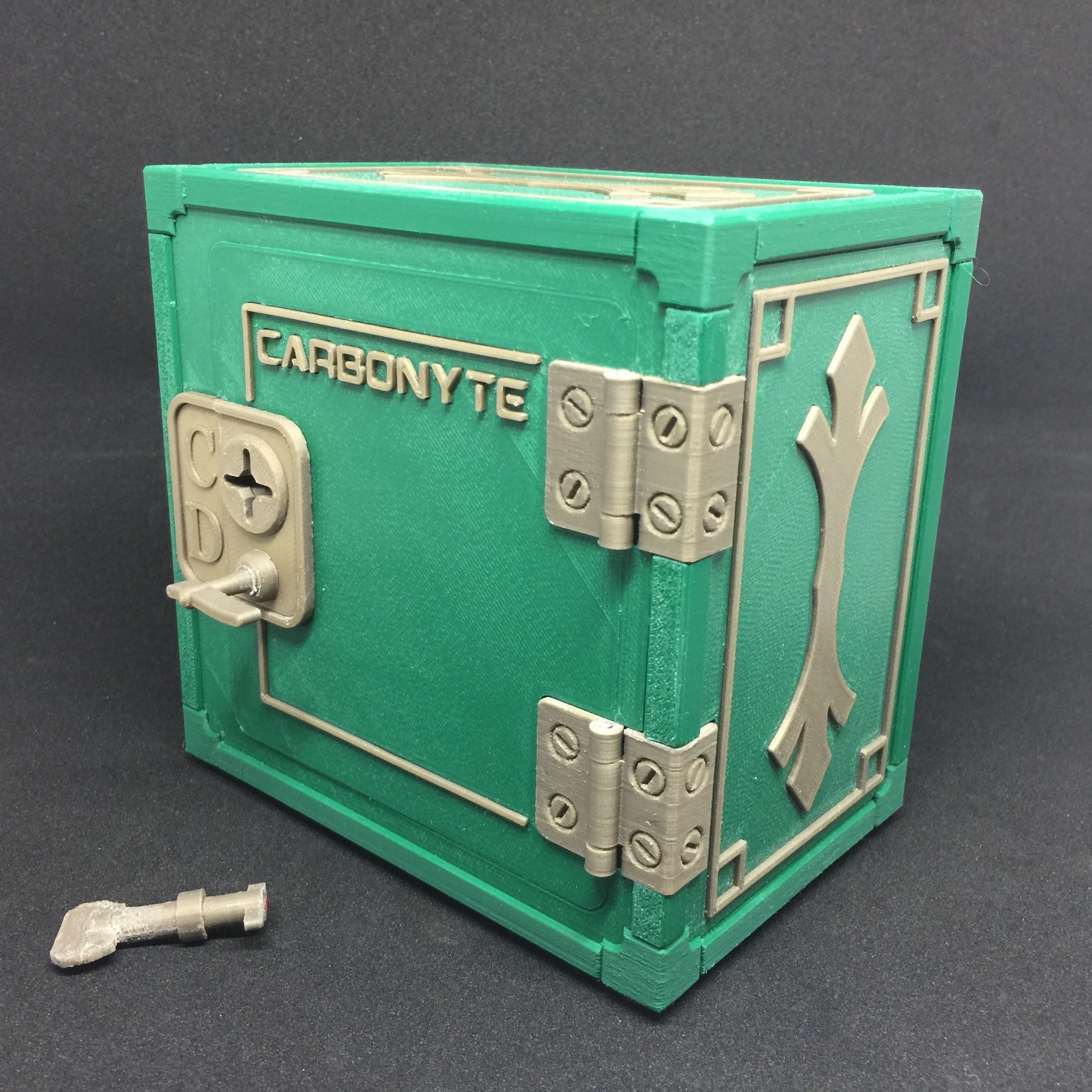 Carbonyte Lockable Mini Safe 3D print model_1
