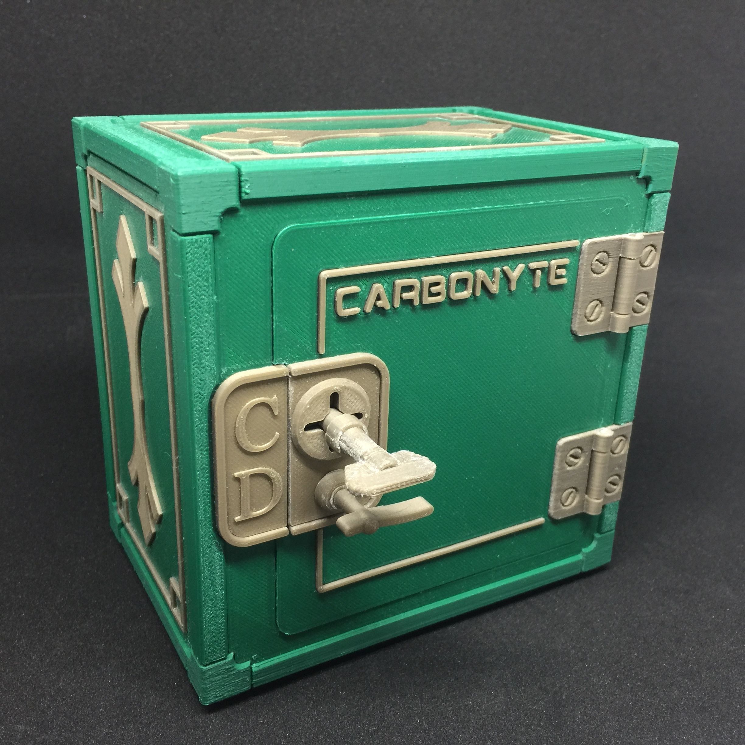 Carbonyte Lockable Mini Safe 3D print model_4