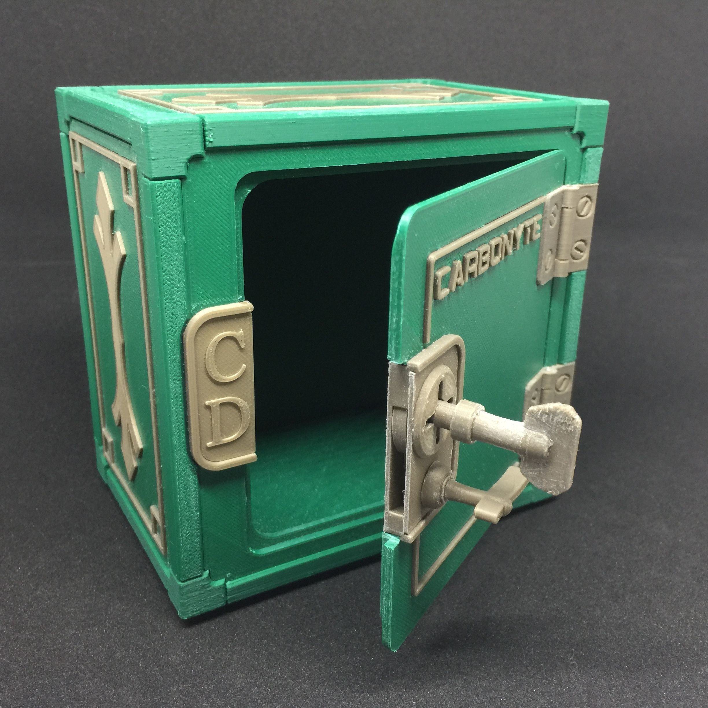 Carbonyte Lockable Mini Safe 3D print model_5