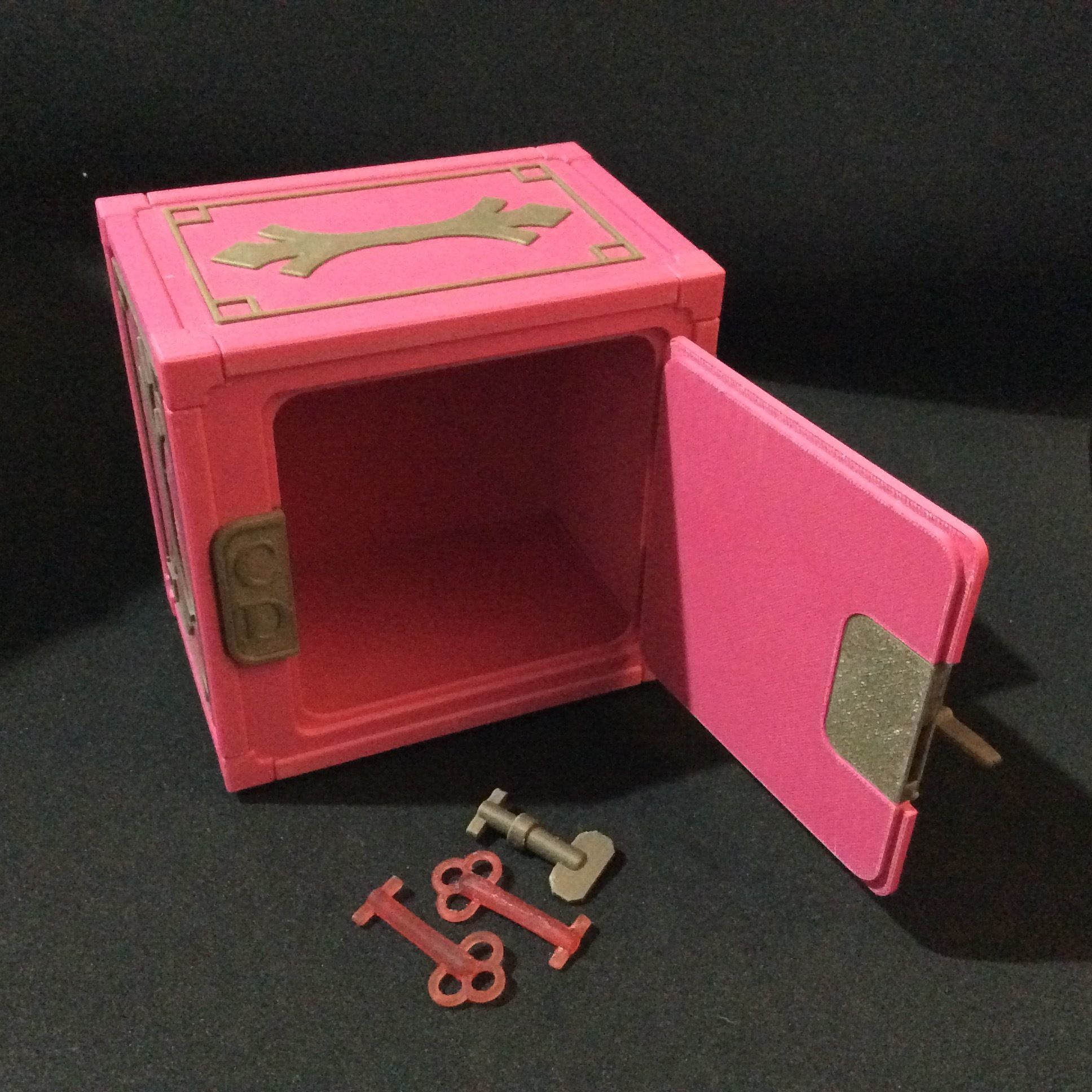 Carbonyte Lockable Mini Safe 3D print model_9