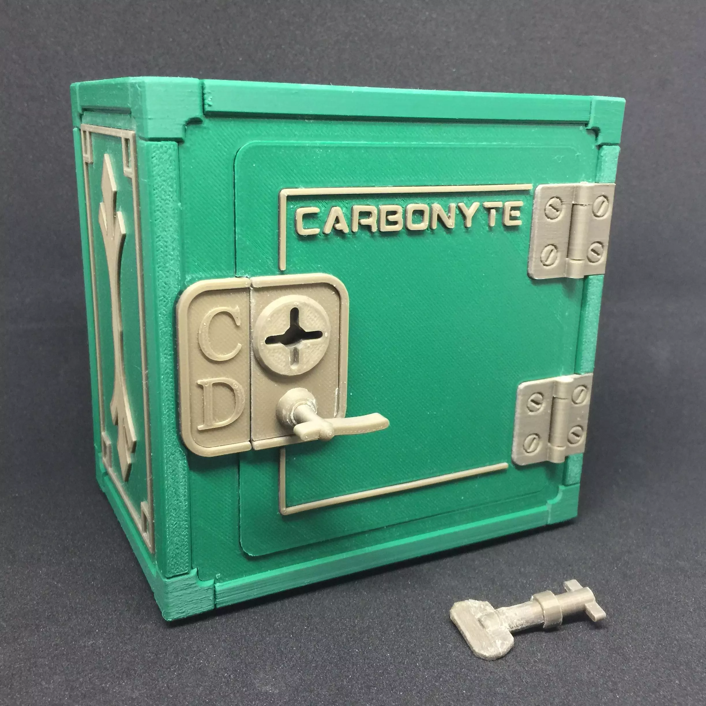 Carbonyte Lockable Mini Safe 3D print model_0