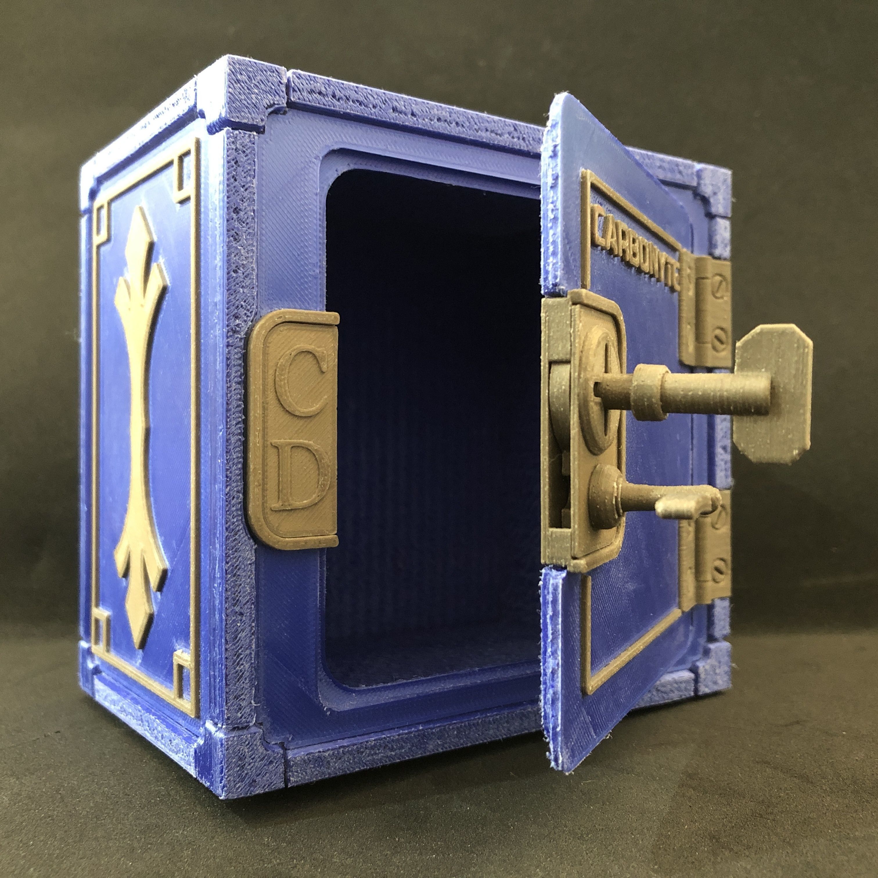 Carbonyte Lockable Mini Safe 3D print model_11