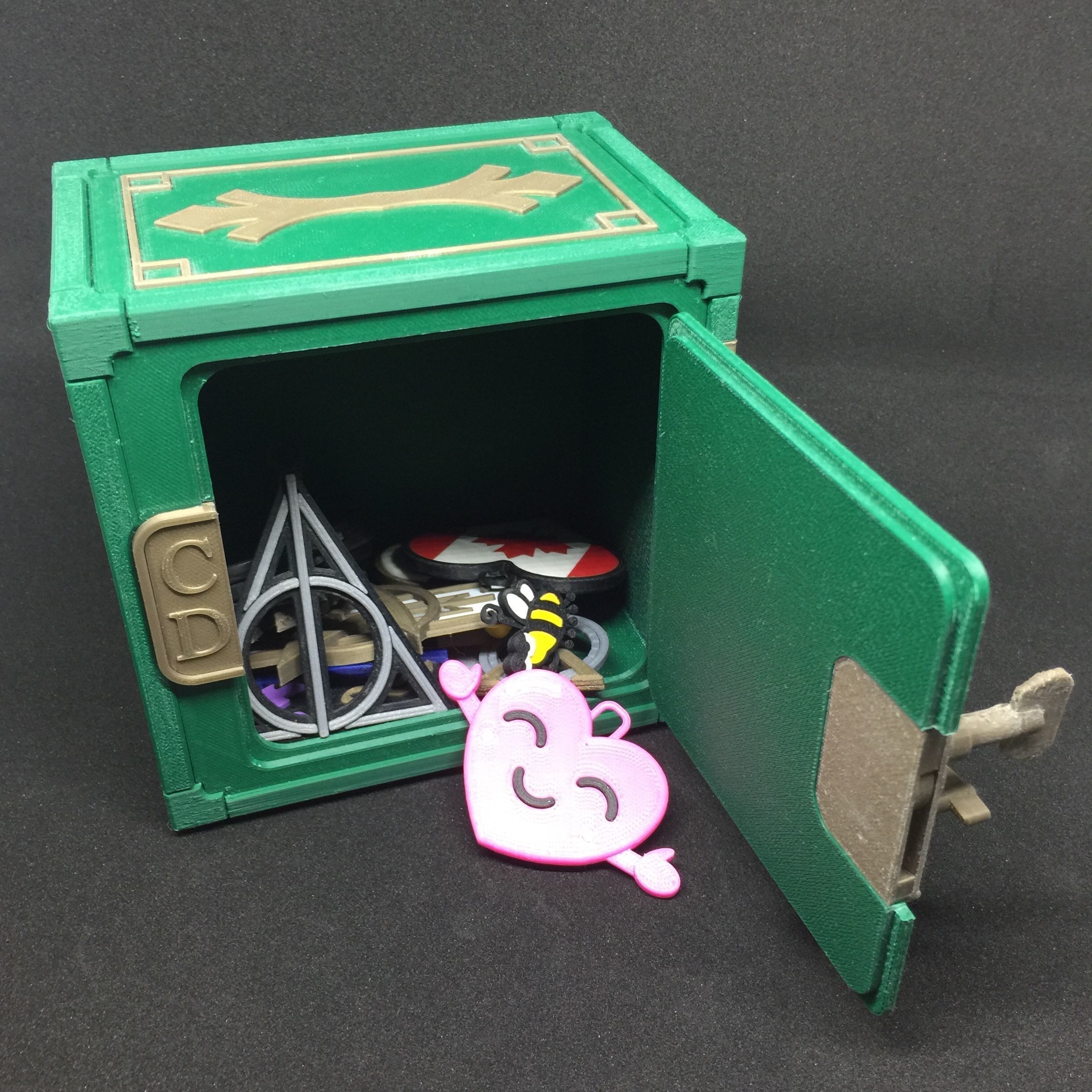 Carbonyte Lockable Mini Safe 3D print model_7