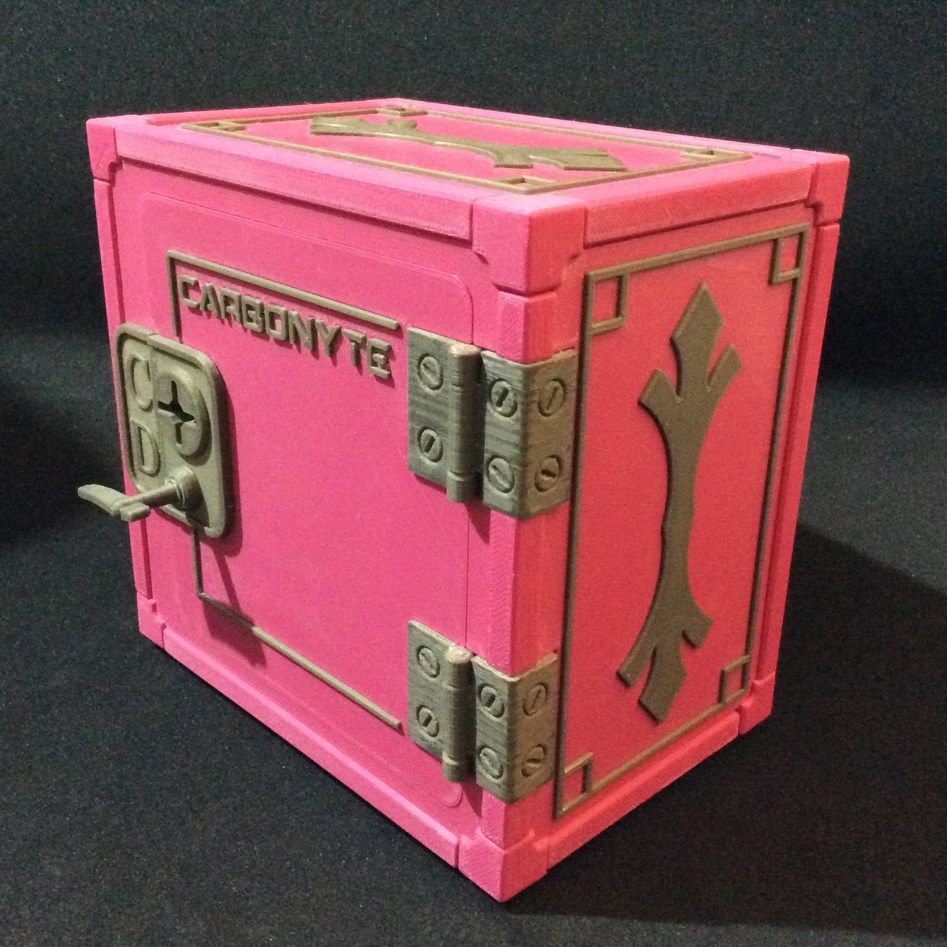 Carbonyte Lockable Mini Safe 3D print model_8