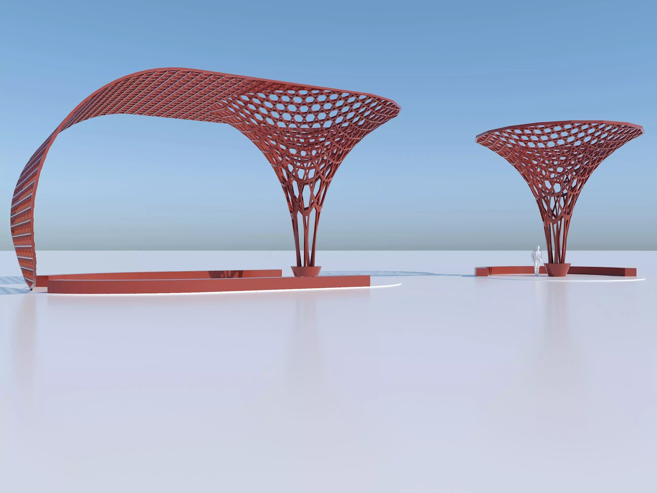 Parametric decoration stand 3D model_0