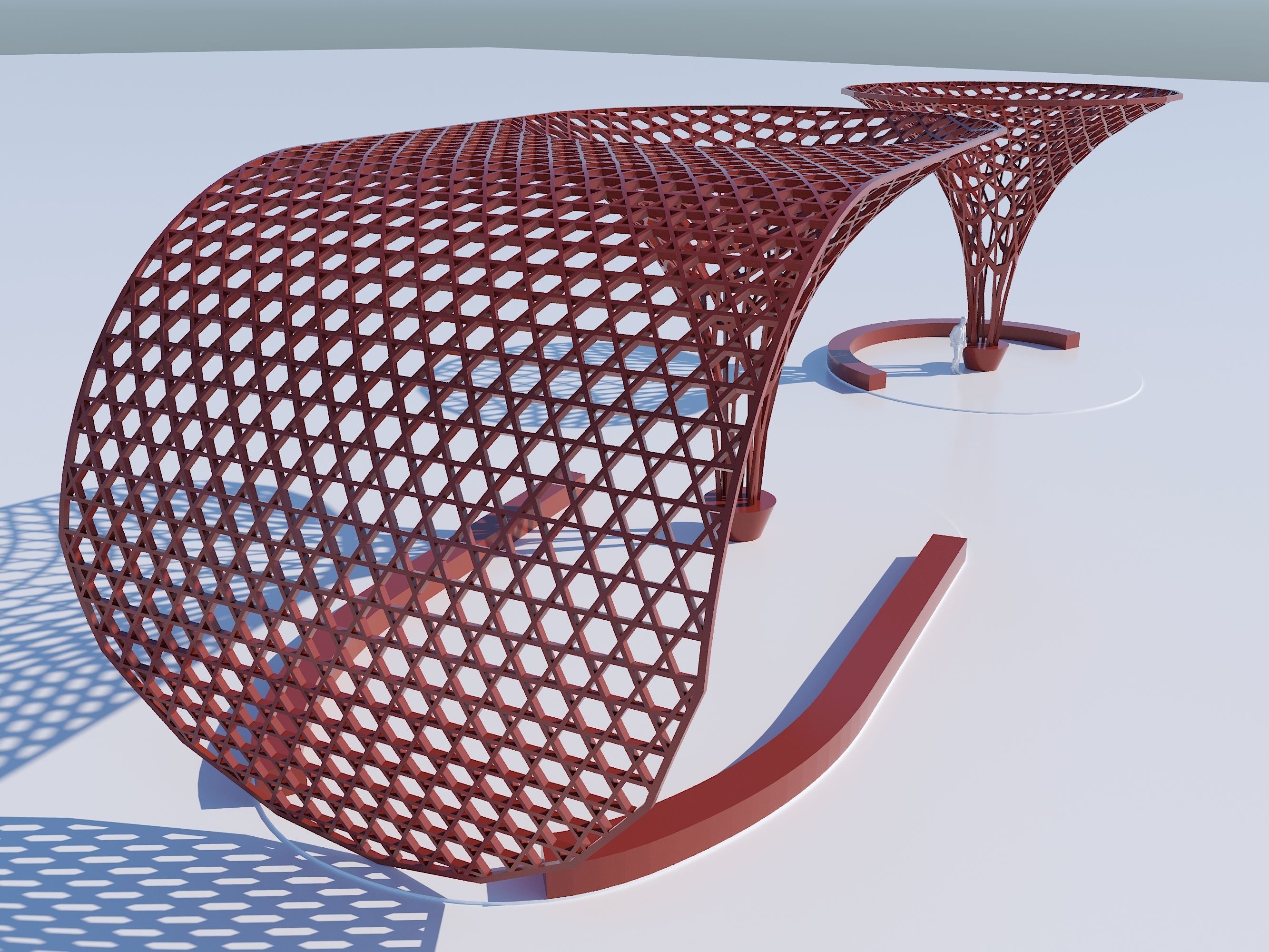 Parametric decoration stand 3D model_5