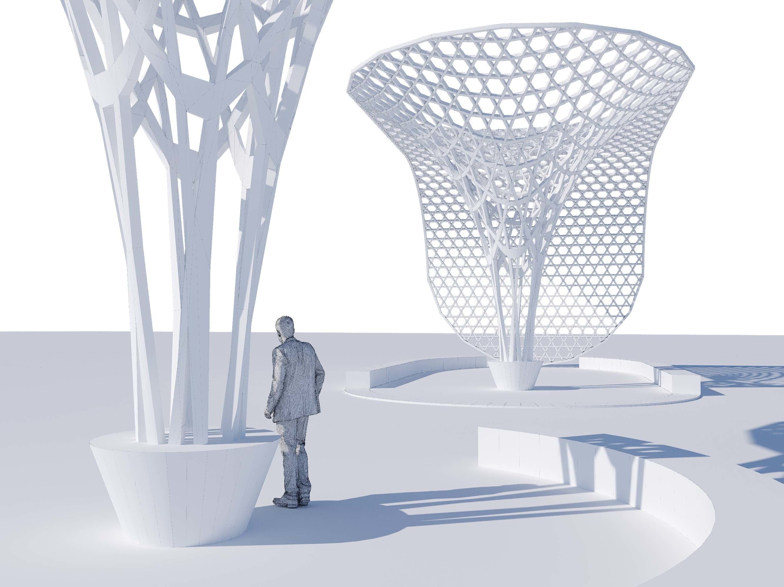 Parametric decoration stand 3D model_9