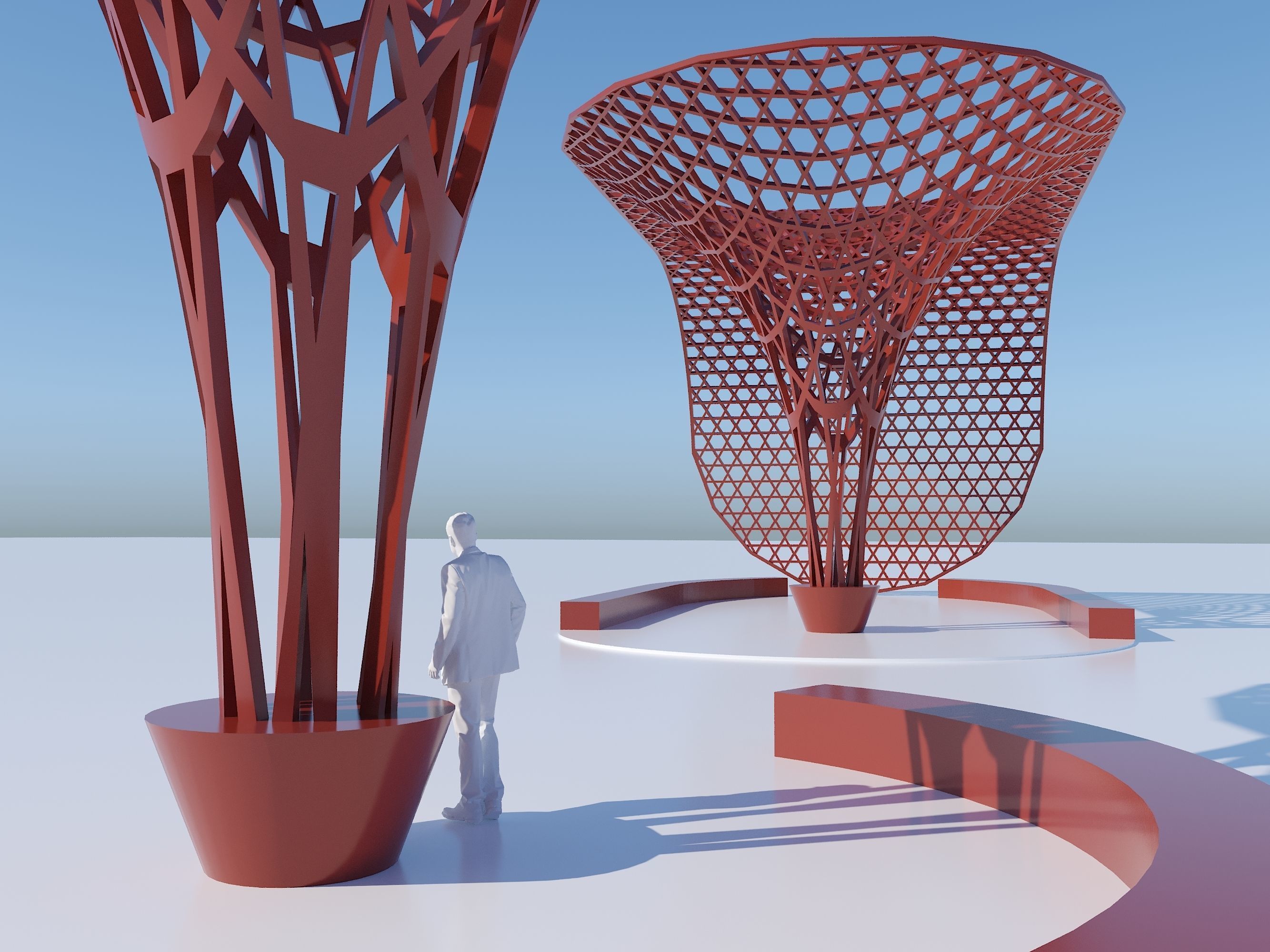 Parametric decoration stand 3D model_3