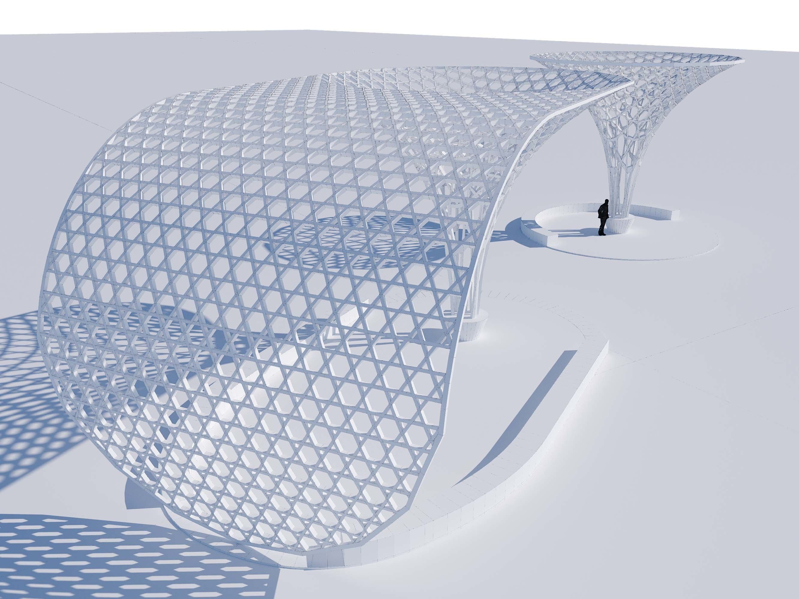 Parametric decoration stand 3D model_7