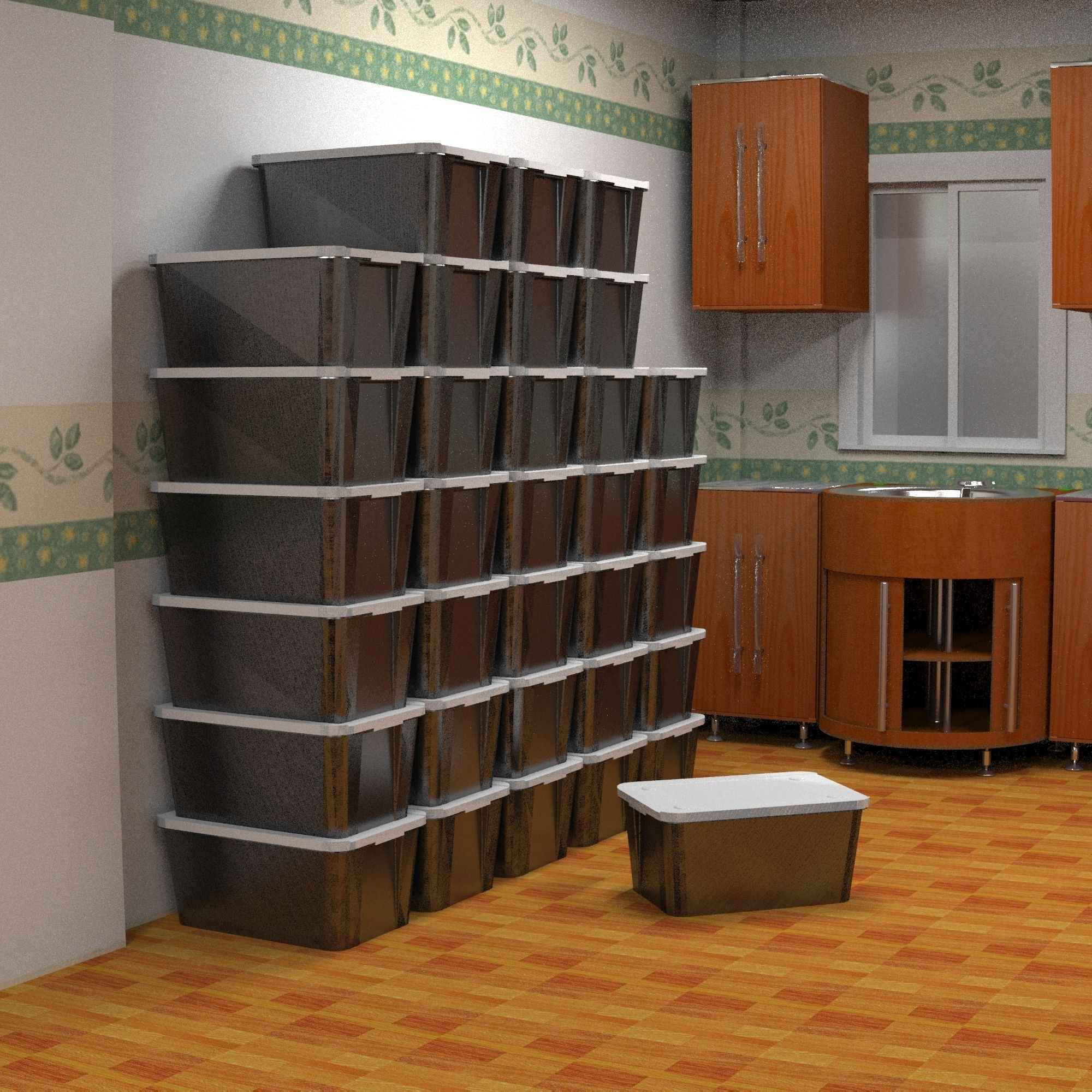 Small container Box 3D model_1