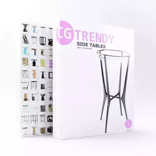 Side Tables Pack - 100 Models Low-poly 3D model