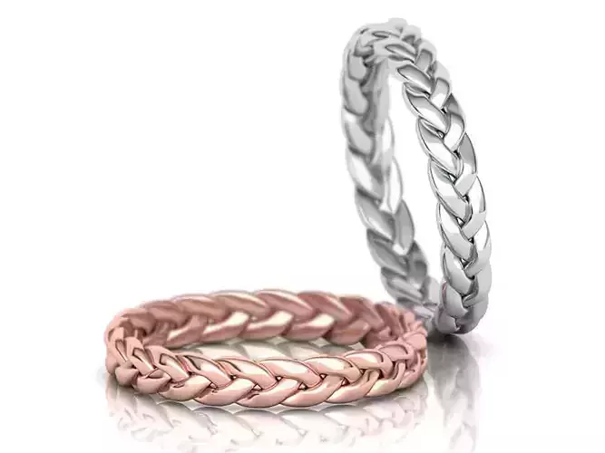 Braided ring Woven ring 3d model 3D print model