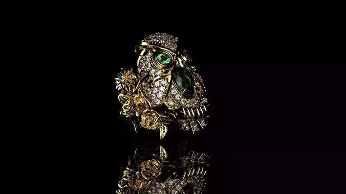 Owl Ring 3D print model