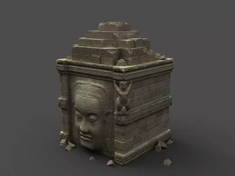 Angkor Wat Games res model 02 Low-poly 3D model