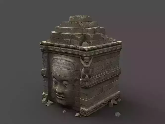 Angkor Wat Games res model 02 Low-poly 3D model