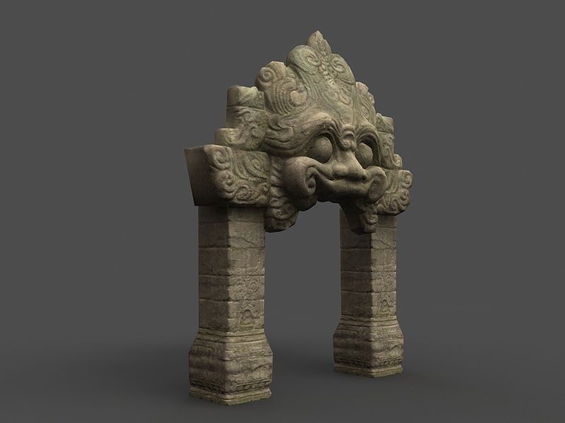 Angkor Wat Games res model 03 Low-poly 3D model_3