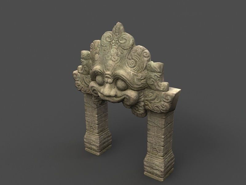 Angkor Wat Games res model 03 Low-poly 3D model_1