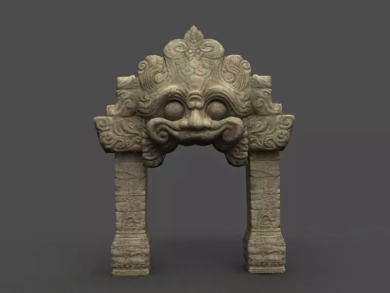 Angkor Wat Games res model 03 Low-poly 3D model_0