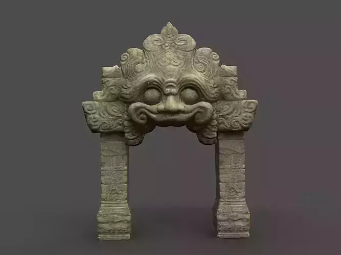 Angkor Wat Games res model 03 Low-poly 3D model