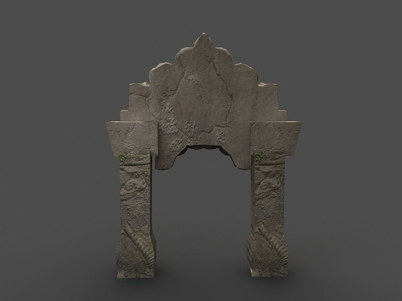 Angkor Wat Games res model 03 Low-poly 3D model_2