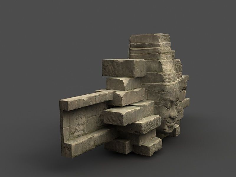 Angkor Wat Games res model 05 Low-poly 3D model_2