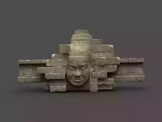 Angkor Wat Games res model 05 Low-poly 3D model