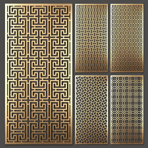 Decorative panel set 39 3D model