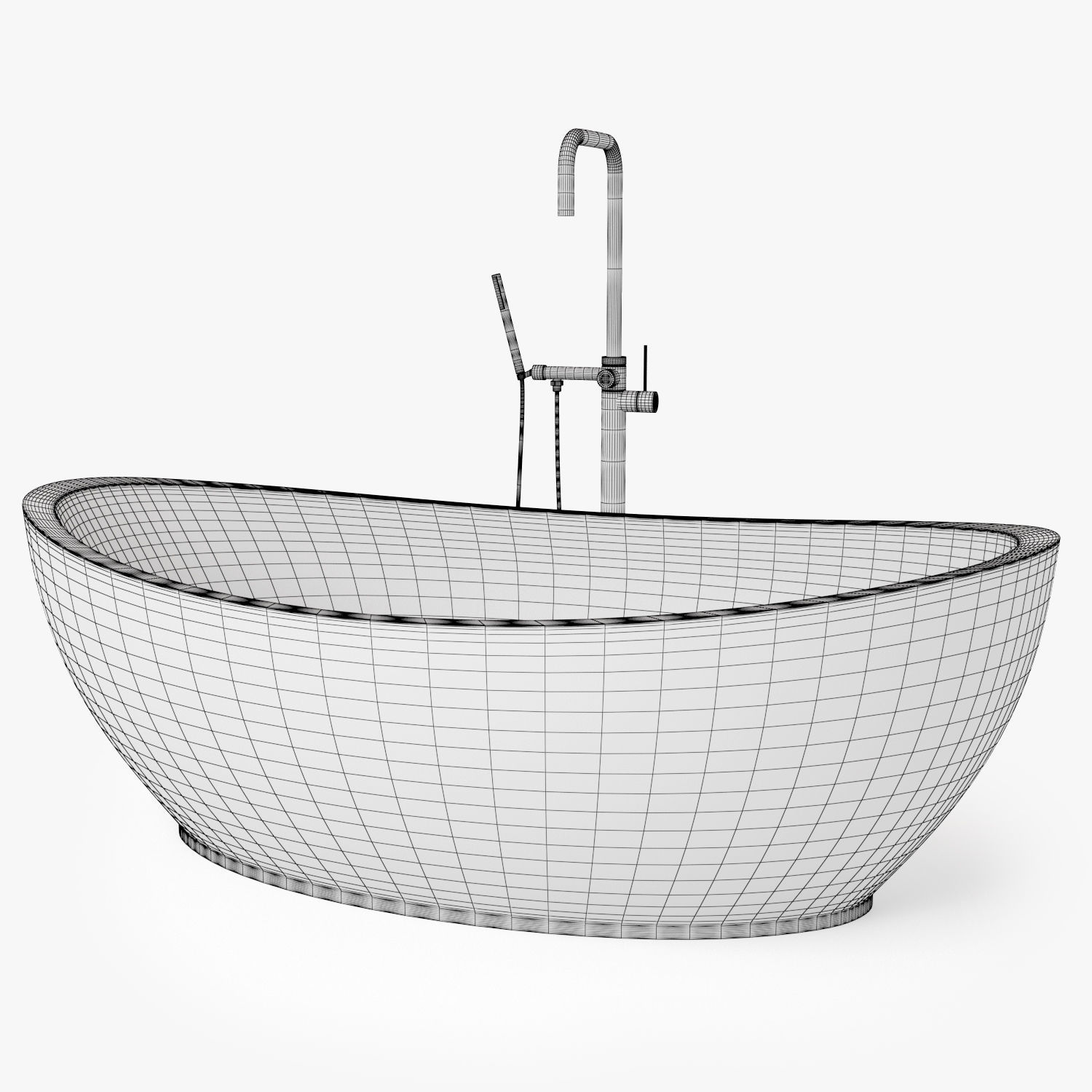 Hydro Systems Picasso Freestanding Bath Tub 3D model_4
