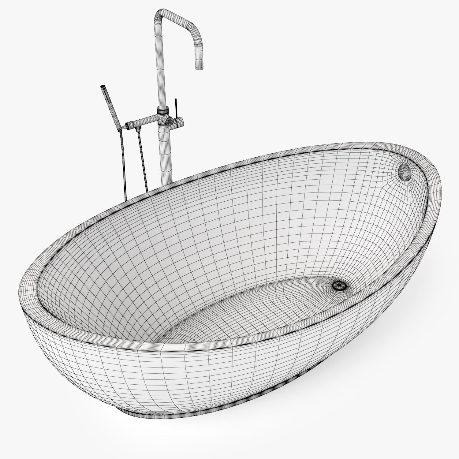 Hydro Systems Picasso Freestanding Bath Tub 3D model_5