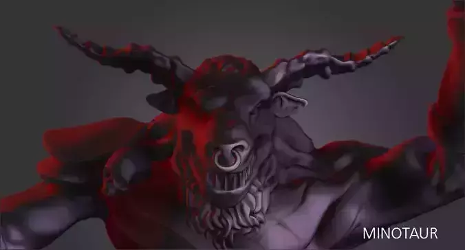 Minotaur demon with axe