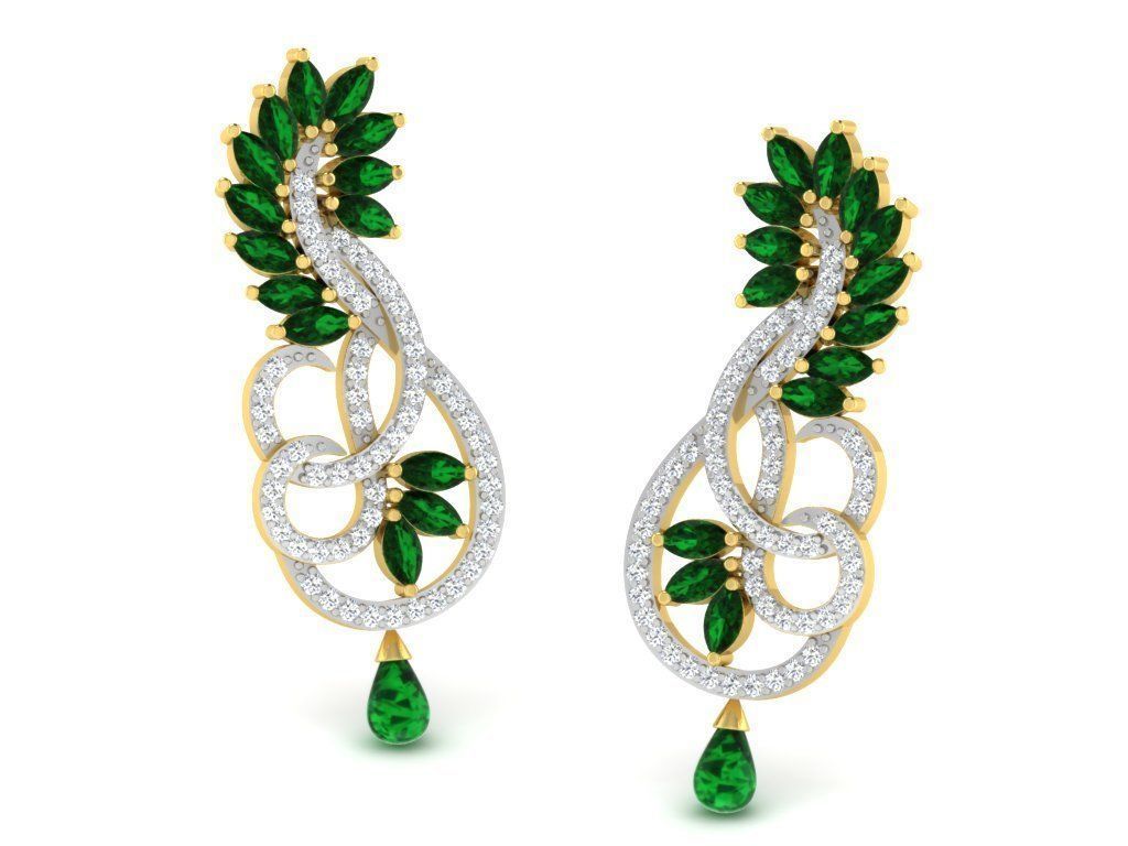 2000 RING EARRINGS PENDANT 3DM RENDER MODEL 3D Model Collection_6