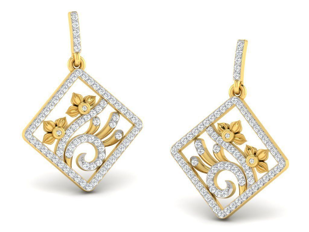 2000 RING EARRINGS PENDANT 3DM RENDER MODEL 3D Model Collection_23