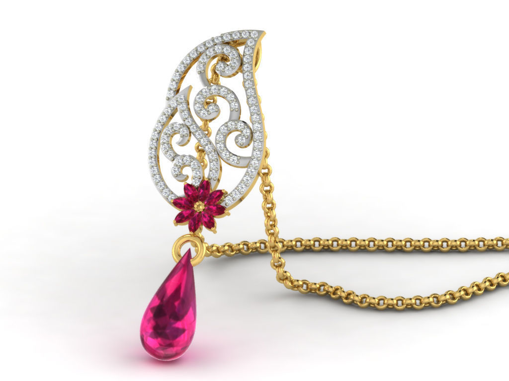 2000 RING EARRINGS PENDANT 3DM RENDER MODEL 3D Model Collection_64