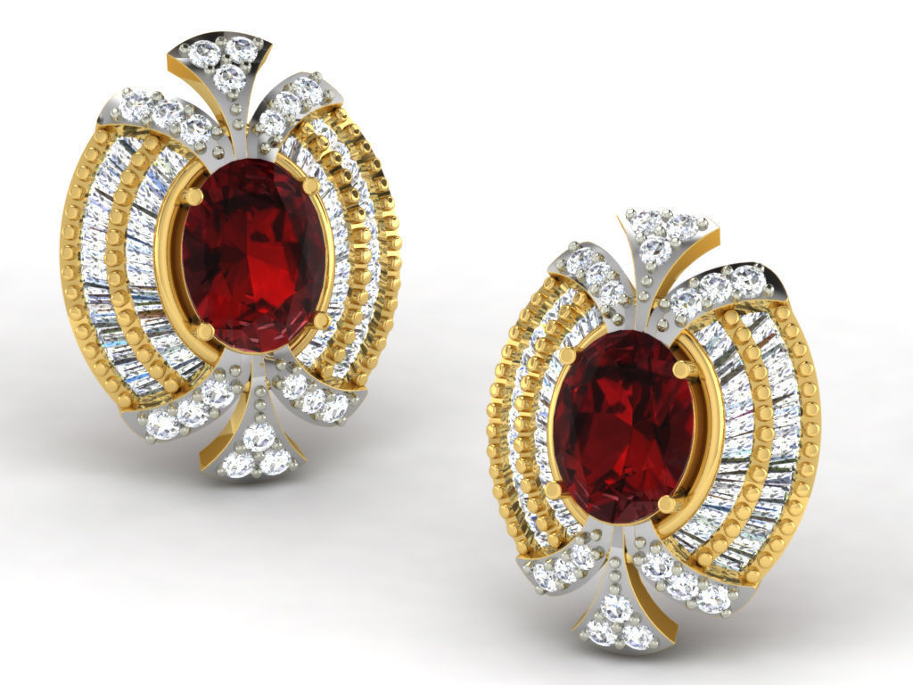 2000 RING EARRINGS PENDANT 3DM RENDER MODEL 3D Model Collection_81