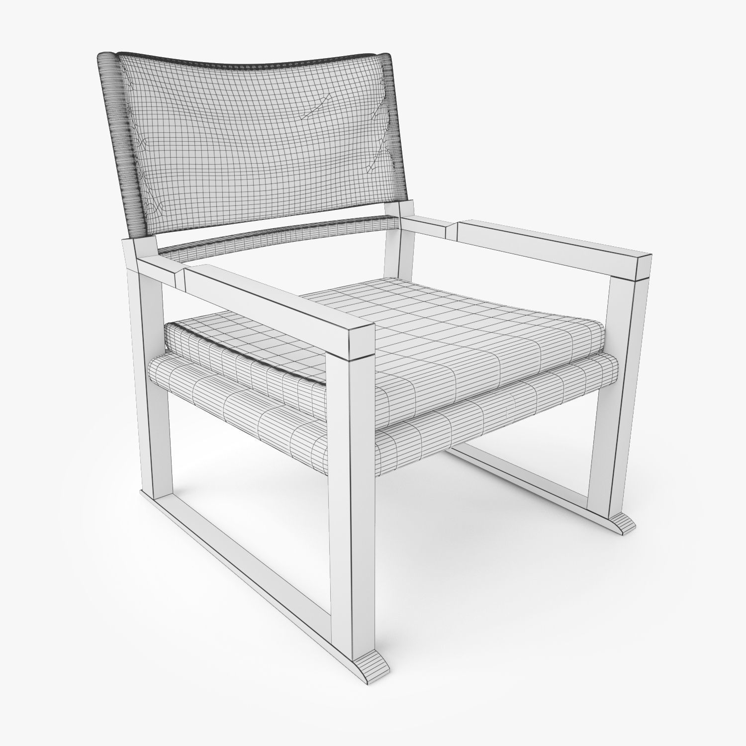 Lurin Armchair 3D Model 3D model_4