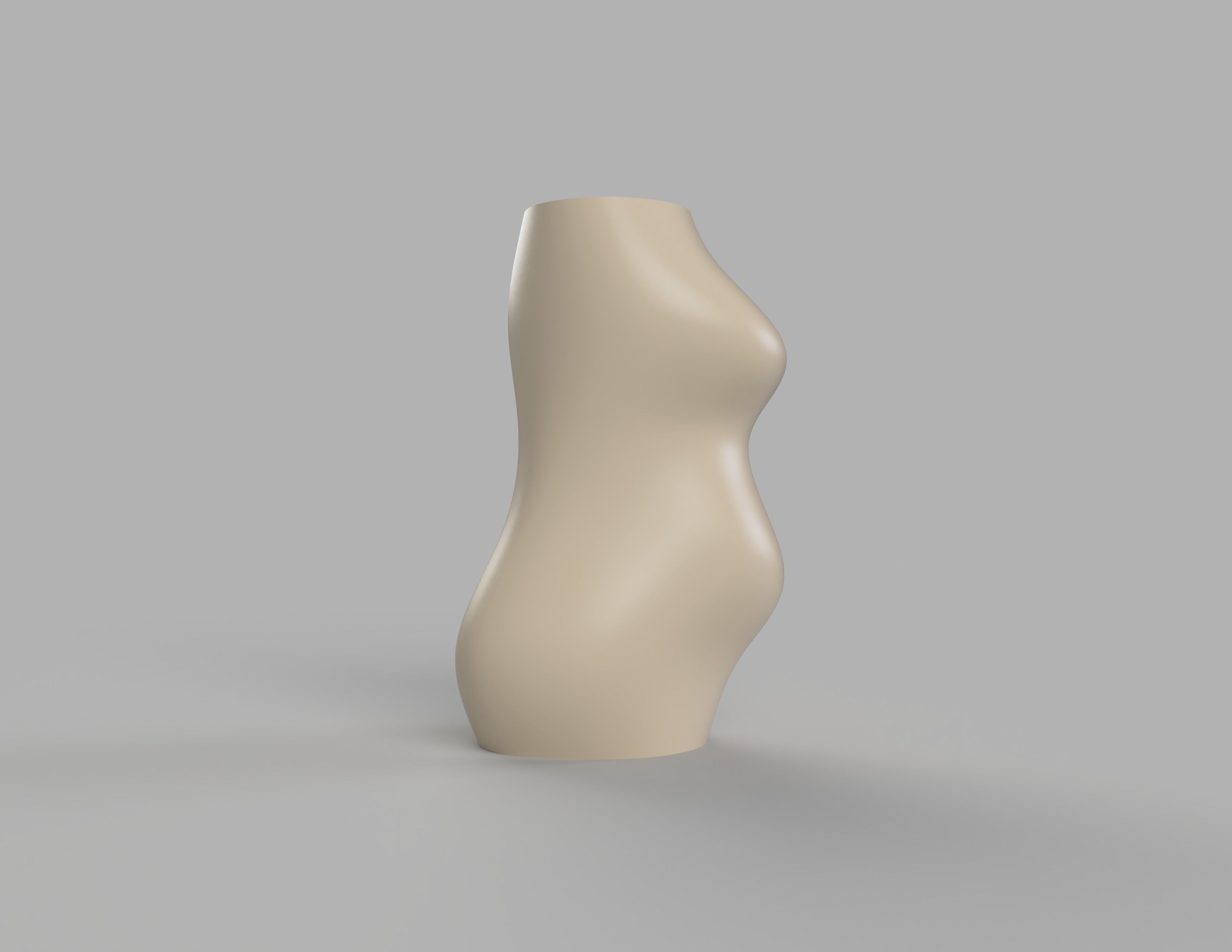 Pregnant vase - homage to beautiful women 3D print model_2