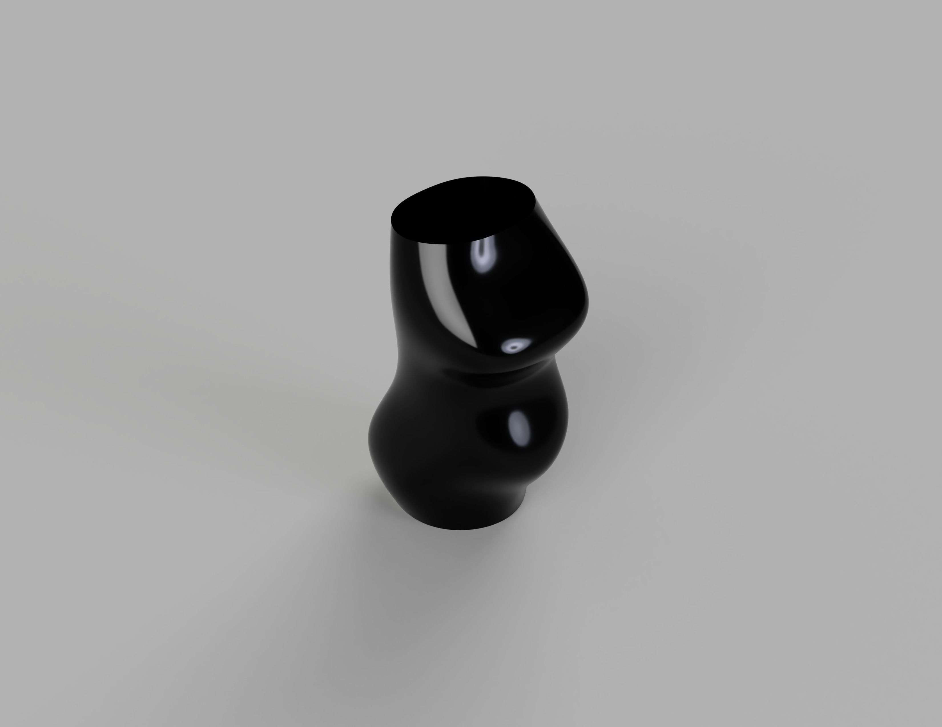 Pregnant vase - homage to beautiful women 3D print model_3