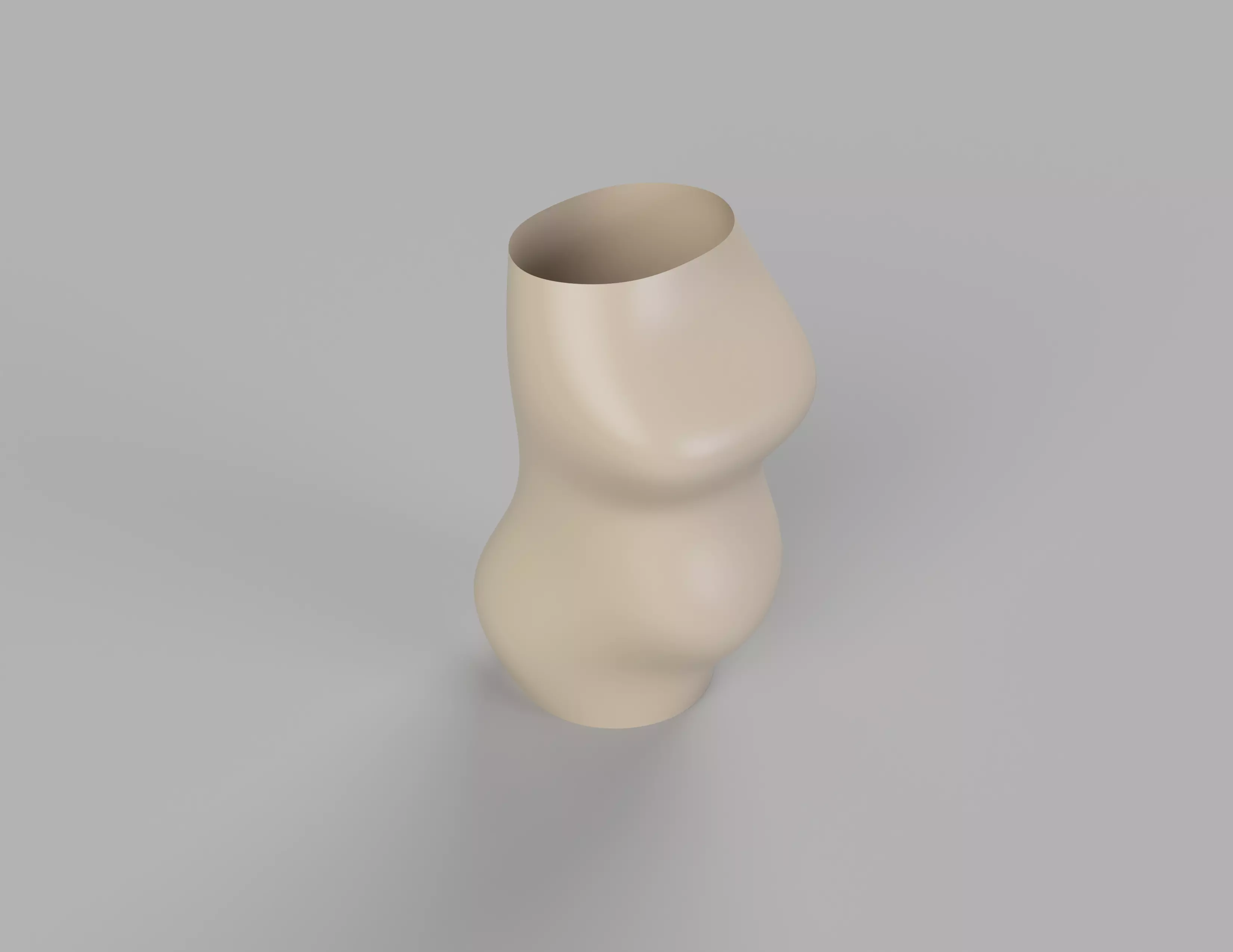 Pregnant vase - homage to beautiful women 3D print model_0