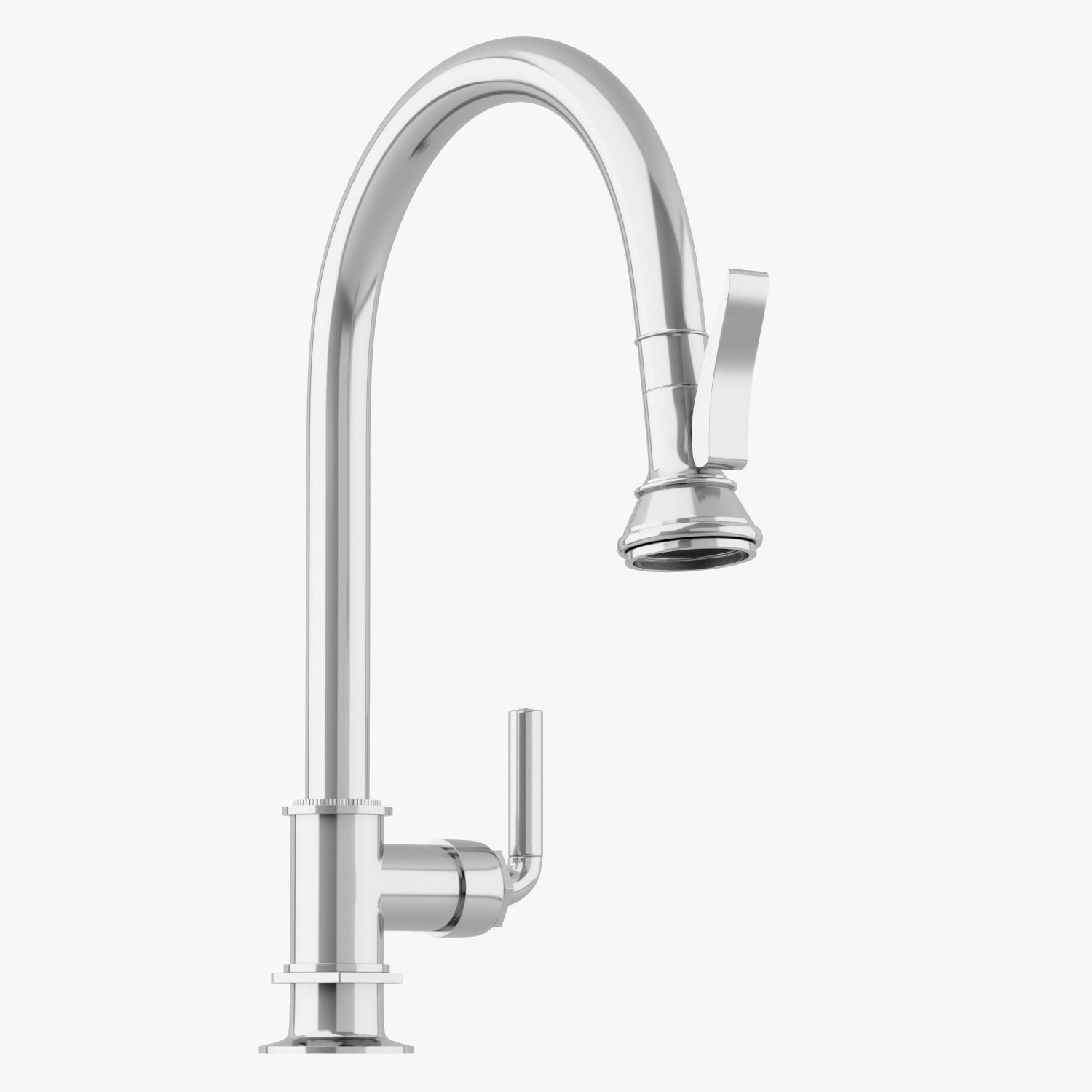 Waterworks Henry Gooseneck Kitchen Faucet 3D model_2