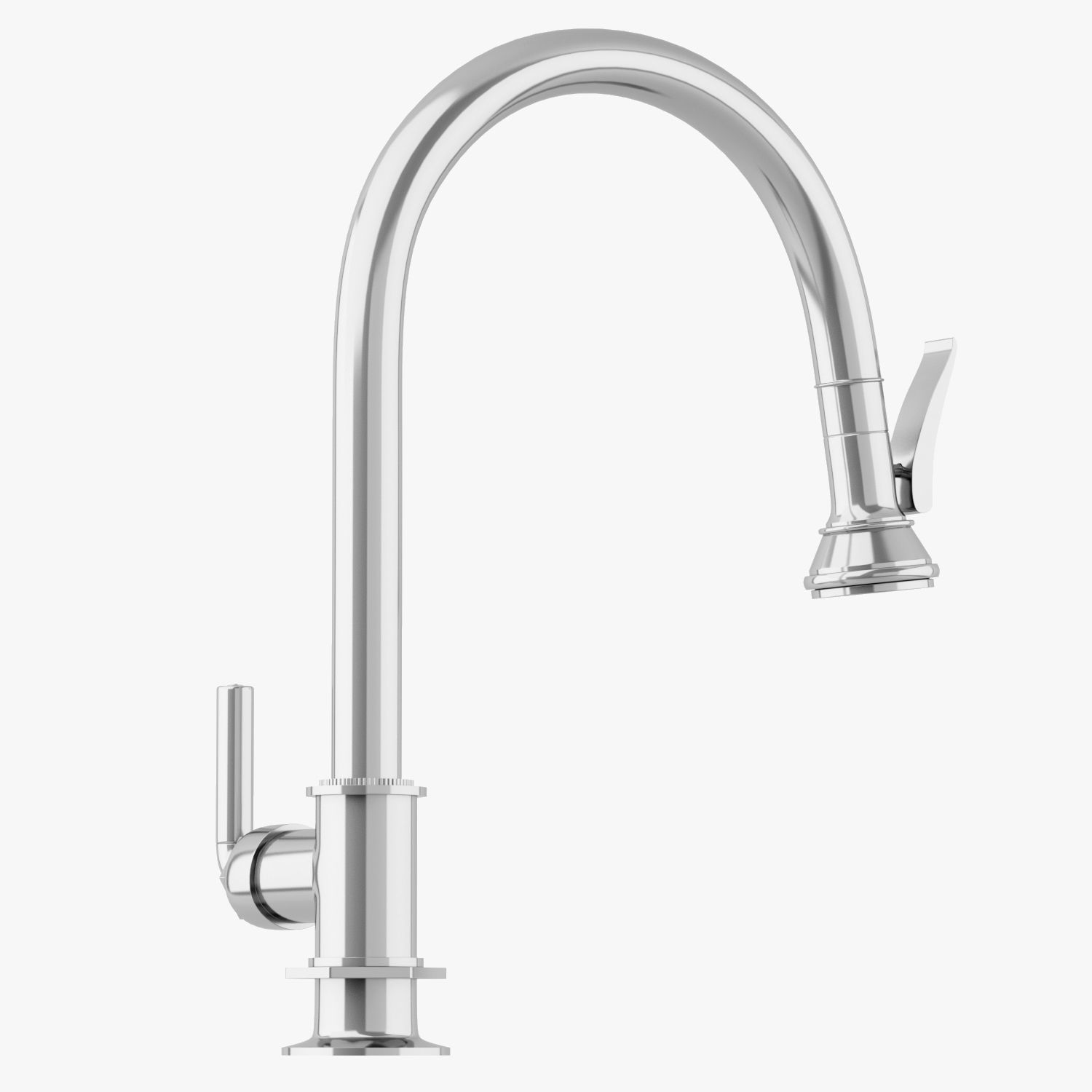 Waterworks Henry Gooseneck Kitchen Faucet 3D model_1